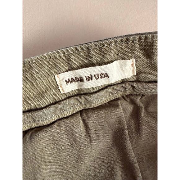 Hiroshi Kato Navy Nail Stretch Cargo Pants — 34 (Dark Green) - Picture 10 of 16